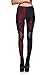 Lady Queen Women's Batman Harley Quinn Print Stretch Skinny Leggings Pencil Pants S Black Red