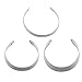 Jili Online Stainless Steel Unfinished Blank Bangle Setting Cuff Bracelet for Jewelry Making Craft - Silver, 2cm