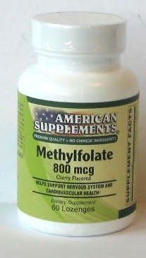 Methylfolate 800 mcg American Supplements 60 Lozenge
