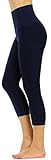Prolific Health High Compression Women Pants Yoga Fitness Leggings (Small/Medium, Navy Blue Capri)