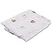 Lulujo Baby 100% Cotton Muslin Swaddle Blanket, 47 x 47-Inches, Happy Hedgehog