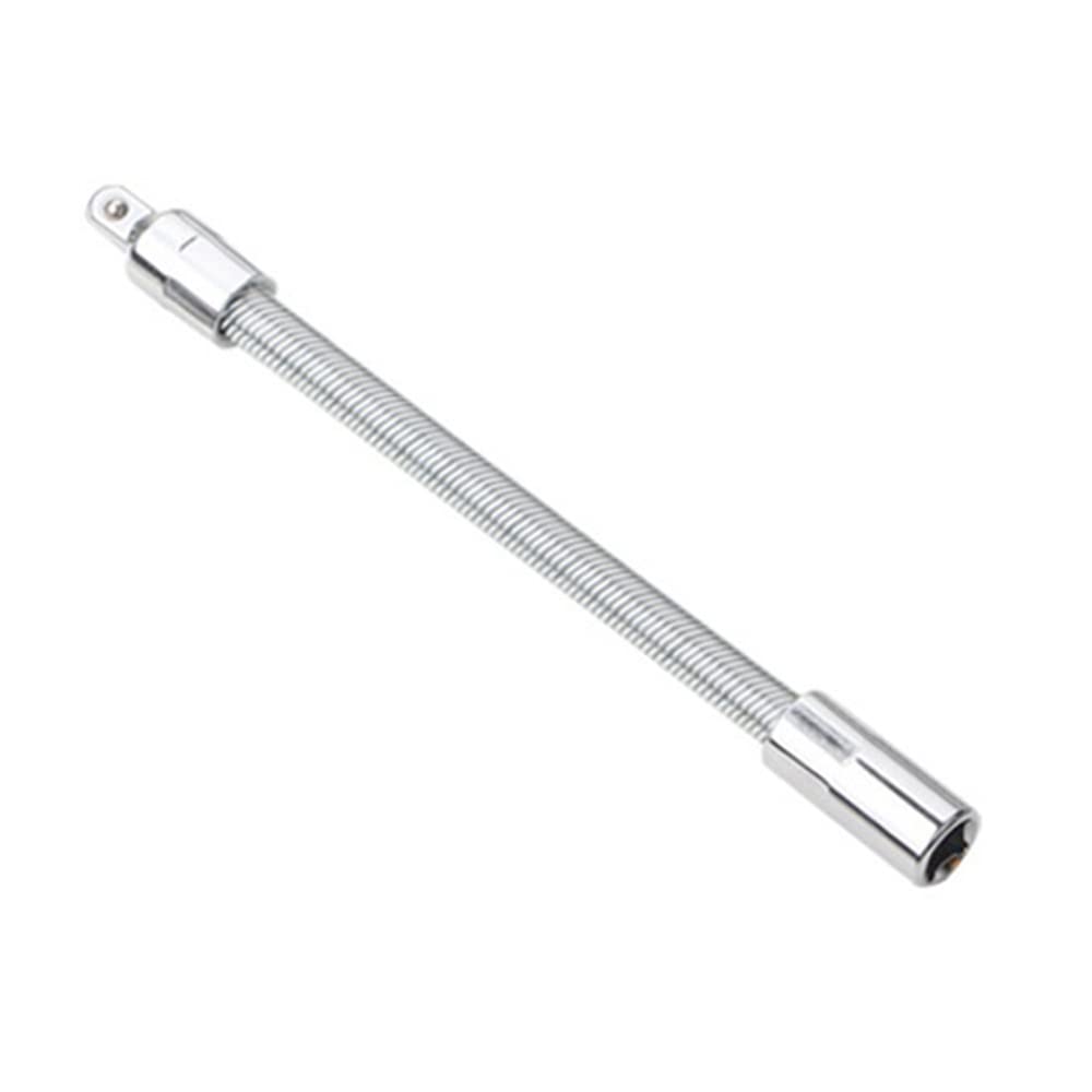 Omninmo 1-Piece Wrench Sleeve Extension Rod, 1/4 Socket Wrenches Drive Head, Bendable Flexible Socket Extension Bar Shaft