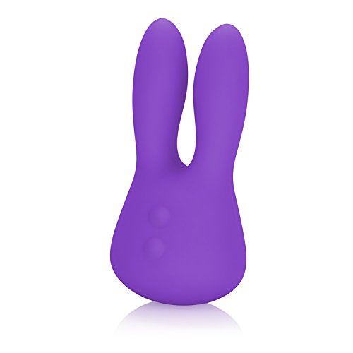 CalExotics Mini Marvels 10-Function Waterproof Silicone USB Rechargable Dual Stimulator Dual Motor Marvelous Bunny Classic Vibrator, Purple
