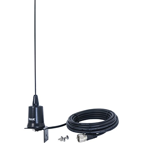TRAM(R) 10250 144mhz-174mhz Tunable VHF 3dbd Gain Trunk/Hole Mount Nmo Antenna, Black