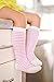 LA ACTIVE Girls Knee High Socks Cozy Warm Cotton Uniform Athletic Socks for Toddlers Dress Socks