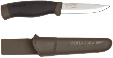 Morakniv Companion Heavy Duty Knife with Carbon Steel Blade, 0.125/4.1-Inch