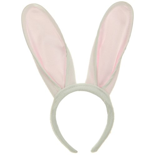 Easter Bunny Ears Hat - White Pink W40S21C