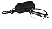 SOOLALA 2 Pairs Black Mini TR90 Folding Reading Glasses with Clip Holder Zipper Case 7 Strengths, +1.0D