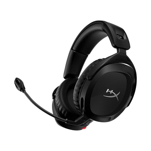 Cloud Stinger 2 Wireless Gaming-Headset für PC, Kabelloses Over-Ear Headset mit Mikrofon, 2,4 GHz Wireless, DTS Headphone:X Spatial Audio, 50mm Treiber, 20h Akku, Memory-Schaum, Schwarz