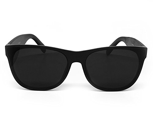 O2 Eyewear 7131 Premium Flat Semi-Shield Matte Finish Mirror Womens Mens Sunglasses (MATTE BLACK, BLACK)