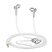 Tuisy Air Tube Headset - Upgraded Radiation Free Headphones Earbuds Earphone with Microphone and Volume Control, EMF Protection, Universal for iPhone Samsung iPad iPod MP3 & More, White