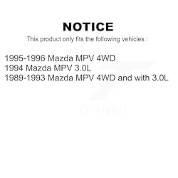 Front Inner Wheel Bearing Pair For Mazda MPV