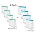 Reusable Storage Bags: Upgrade Stand Up Food Storage Bags, Lunch Bag, Snack Bag, Bpa Free Freezer Bag for Food Organization, 4 Large Reusable Storage Bags, 4 Medium Sandwich Bags