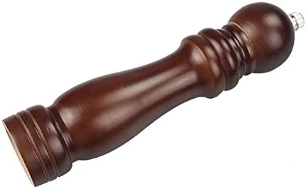 ROCHU Pepper Mill Salt Wooden Grinder Refillable Adjustable Spice Mill