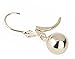 14k Yellow Gold Drop Earrings with Round Gold Ball (Leverback Ball Earrings, Balls Available in 5-8 mm Sizes, Gift Box Included with Earrings) (8 mm)