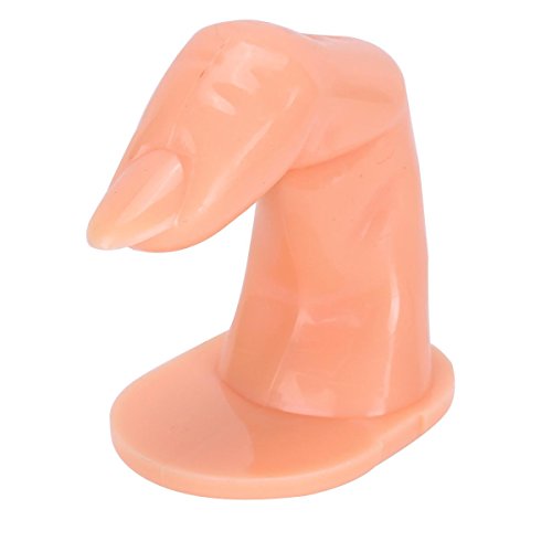 Pro UV Gel Polish Acrylic Nail Art Tips Practice Fake False Fingers Training Display Tools (Set of 4) Gift