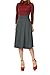 Dani's Choice Stretch High Waist A-line Flared Long Skirt (XL, Gray)