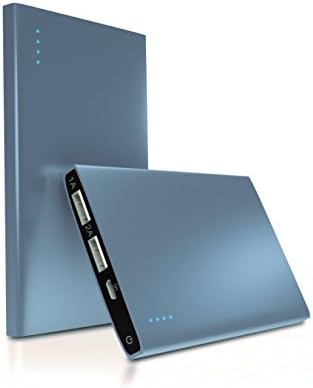 EVOTech Labs 4400 mAh Ultra Slim 2- Port USB Portable Charger (Power Bank) with Rapid Charging Technology (Gunmetal)