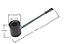 Better-Love Blackwood Popeye Mini Straight-bar Tobacco Pipe Smoking Pipe