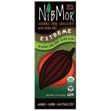 Nibmor Organic Extreme 80 Percent Dark Chocolate Candy, 2.2 Ounce -- 12 per case.