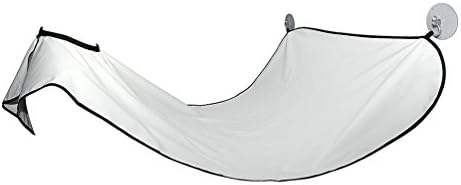 Beard Bib, Yoofor Beard Apron Shaving Catcher, Moustache Cape Net , Nylon Stuff + Storage Bag – White