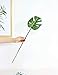 Artificial Monstera Leaves with Stem, Palm Leaves Artificial Tropical, Monstera Plant Leaf Decor Real Touch for Safari Jungle Hawaiian Luau Party Table Decoration, 6pcs, 24.5'
