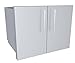 SUNSTONE DE-DDP30 Designer Series Raised Style Double Door Dry Storage Pantry, 30