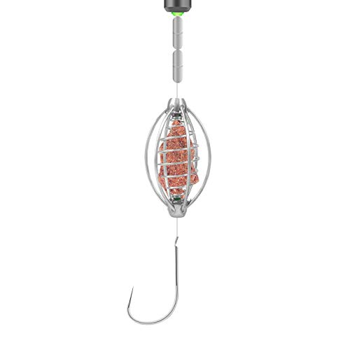 HUAYUE 5 Stück Angeln Inline Feeder Set Fischköder Futterkorb Method Feeder Fishing Feeders Futterspiralen Futterkorb… – Bild 7