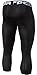TM-P15-BLKZ_Large Tesla Men's Compression Capri Shorts Baselayer Cool Dry Sports Tights P15