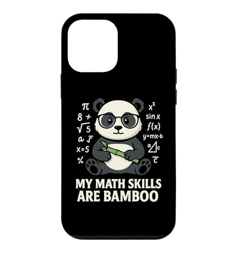 Funny Panda Math Algebra Geometry Nerd Humor Case for iPhone 12 mini