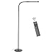 Byingo 12W Dimmable Remote Control & Touch Sensor Switch LED Floor Lamp - Modern Simplicity Style - Stepless Dimming - Fully Adjustable Long Gooseneck - for Sofa/Desk Reading, Living Room, Bedroom