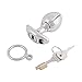 TERNENCE Metal Openable Anal Plugs 304 Stainless Steel Heavy Adjustable A-nus Lock with Handles Sex Toys Adult Games Men's Chastity Device GS001