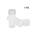 BCP 100Pcs 5ML Plastic Sample Small Bottle Vial Storage Vial Storage Container Test Tube for Lab