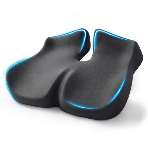 Extra Large Seat Cushion for Sciatica & Tailbone Pain – Pressure Relief Coccyx…
