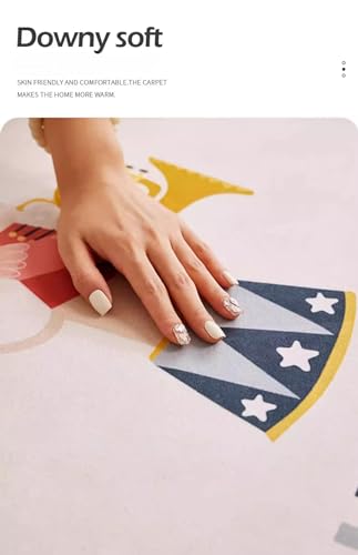 Portable Baby Play Mat, Washable Cotton Kids Playmat, Foldable Large Thick Activity, Non-Slip, Non-Toxic, Waterproof, Safe Crawling Mat For Toddler Boy Girl.200X160 CM