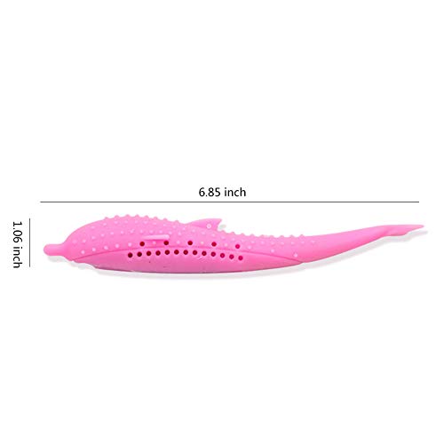 HLovebuy Catnip Toys Simulation Fish Shape, Fish Flop Cat Toy, Pet Cat Fish Shape Toothbrush with Catnip, Pet Eco-Friendly Silicone Molar Stick Teeth Cleaning Toy for Cats - Thumbnail 3