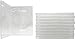 Square Deal Recordings & Supplies (10) Clear Thin Triple DVD Hinged Empty Replacement Boxes/Cases with Wrap Around Sleeve #DV3R14CLWT (14mm) (3DVD)
