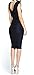 Taydey Women's Ruched Stripe Sleeveless Knee Length Party Evening Dress