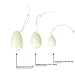 The Jade Egg Y-o-n-i Eggs Set Of 3 Women Pelvic Floor Kegel Exercise With Storage Pouch