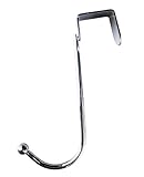 Space Saver Over Door Chrome Hook Hanger Rack - Organise Bedroom, Bathroom, Closets - Hang Shirts, Coats, Towels, Robes, Hats