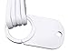 Set of 4 - Measuring Scoops, On Ring, 1/4 Cup to 1 Cup, White Plastic, KU-100.