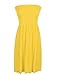 Mb Trend Seamless Solid Strapless Flare Sun Dress