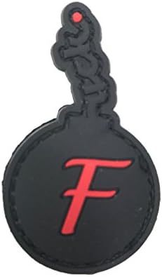TUFF F Bomb Glow in The Dark PVC Patch 2" T x 1.25" W