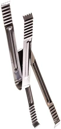 Metal Ice Tongs, Ice Tongs for Ice Bucket, Mini Ice Tongs, Ice Tongs Metal, Small Ice Tongs (Pack of 2)