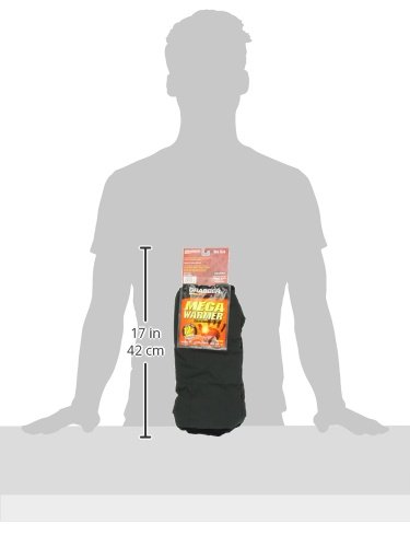 Grabber Cozy Hand Muff, Soft Velboa Fleece with shoulder Strap and Inner Warming Pocket, Black