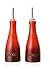 Le Creuset Stoneware Oil and Vinegar Set, Red