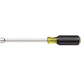 Klein Tools 646-5/16 5/16-Inch Nut Driver, Made in USA, with 6-Inch Hollow Shaft and Cushion Grip Handle