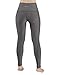 ODODOS Women's High Waisted Yoga Pants with Pocket, Workout Sports Running Athletic Pants with Pocket, Full-Length,Gray,Large