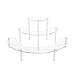Femeli Clear Acrylic Display Risers for Funko Pop Doll Collection Figures in Curio Cabinet Detolf Case,3 Tier Retail Display Stand For Counter Top Table,1pack