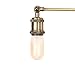 Home Luminaire 31680 Rushford 1-Light Adjustable Sconce with Exposed Bulb Antique Brass/Bronze Finish